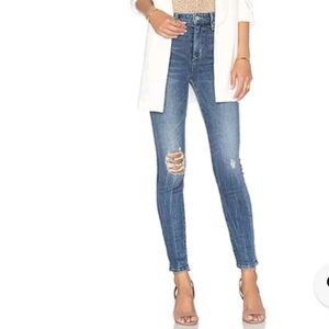 Lovers & Friends Mason High-Rise Skinny Jeans Distressed Size 26